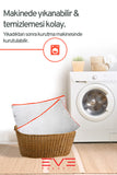 10 Adet Klimax Turuncu Serisi Kılıflı Fermuarlı Klimali Antialerjik Silikon Nano Elyaf Yastık 50x70cm