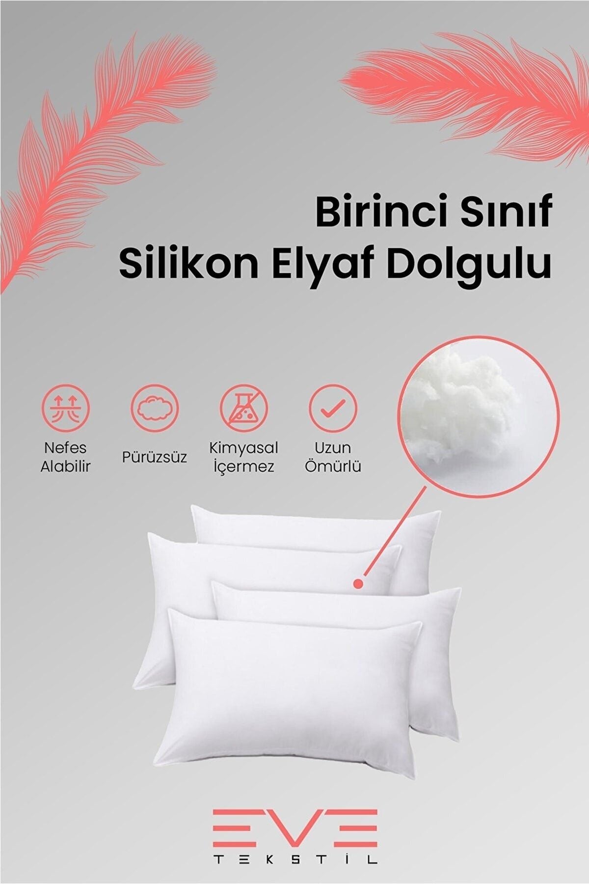 8 Adet Rollpack Yastık Mikrosilikon 1000 Gr