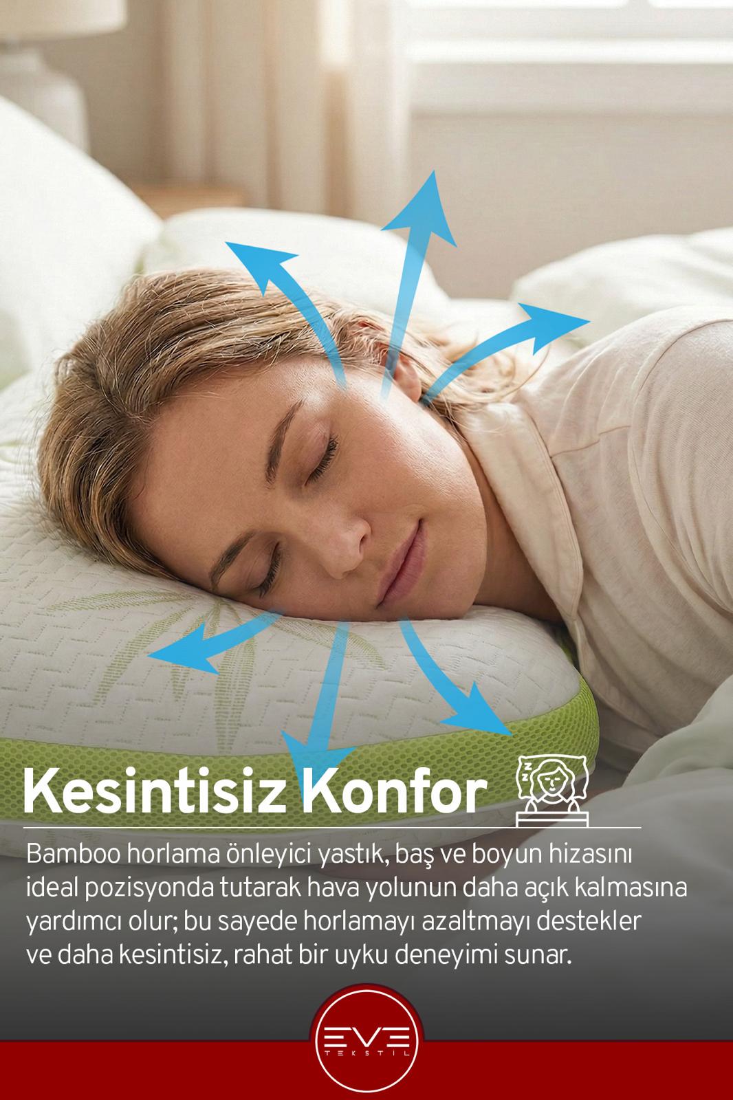 Bamboo Aura Fresh Green Ortopedik Visco Yastık
