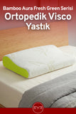 Bamboo Aura Fresh Green Ortopedik Visco Yastık (60x40x10 cm)