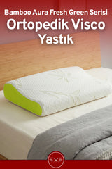 Bamboo Aura Fresh Green Ortopedik Visco Yastık (60x40x10 cm)