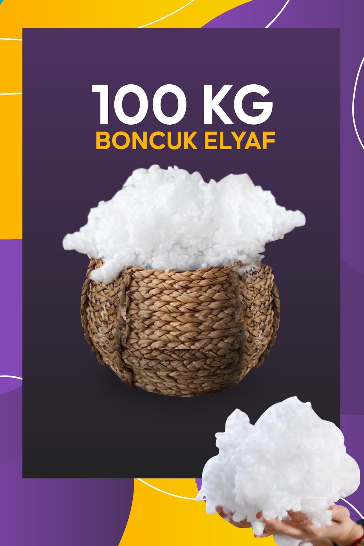 Boncuk Elyaf %100 Silikonlu 1-10-20-30-50-100 Kg