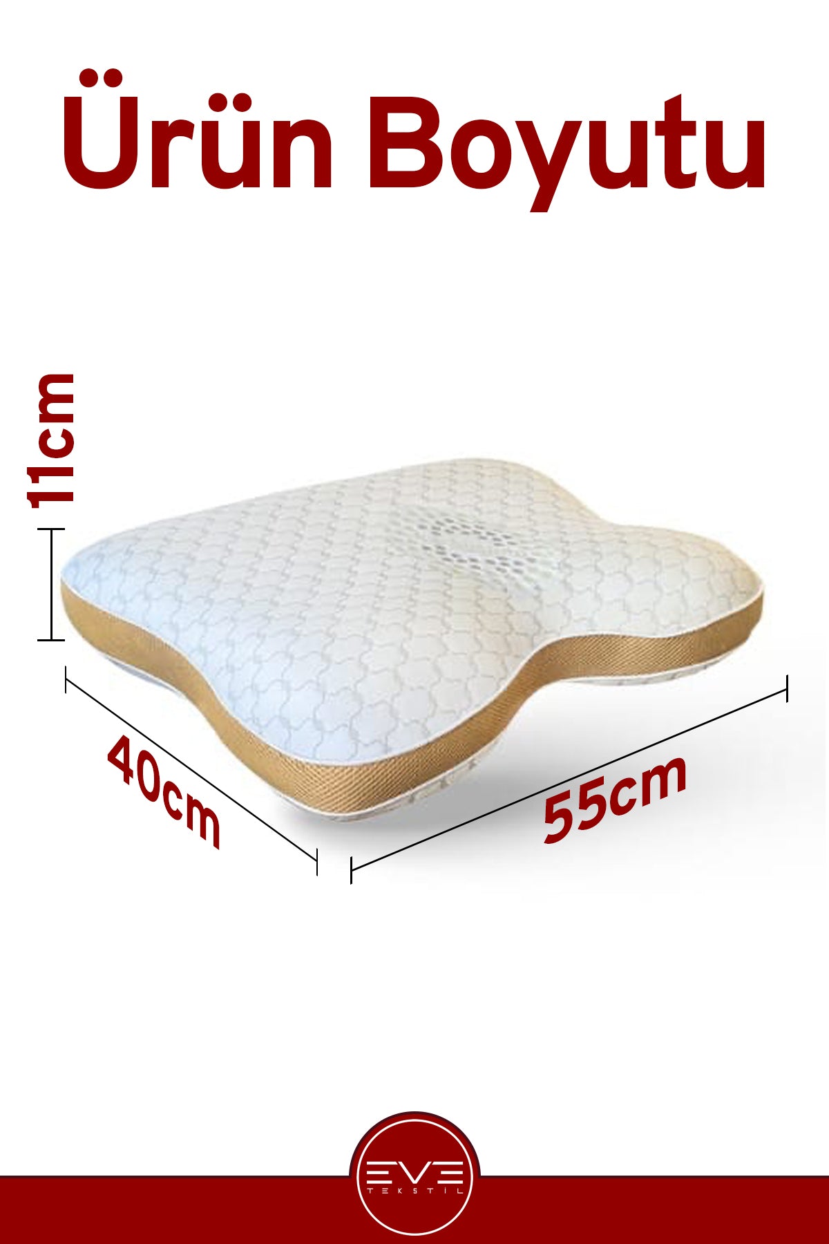 Gelato Serisi Boyun Destekli Gold Antialerjik Ortopedik Visco Yastık