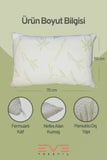 Eve 6 Adet Bamboo Kılıflı Fermuarlı Yıkanabilir Antialerjik Silikon Elyaf Yastık 50x70cm 800 gr
