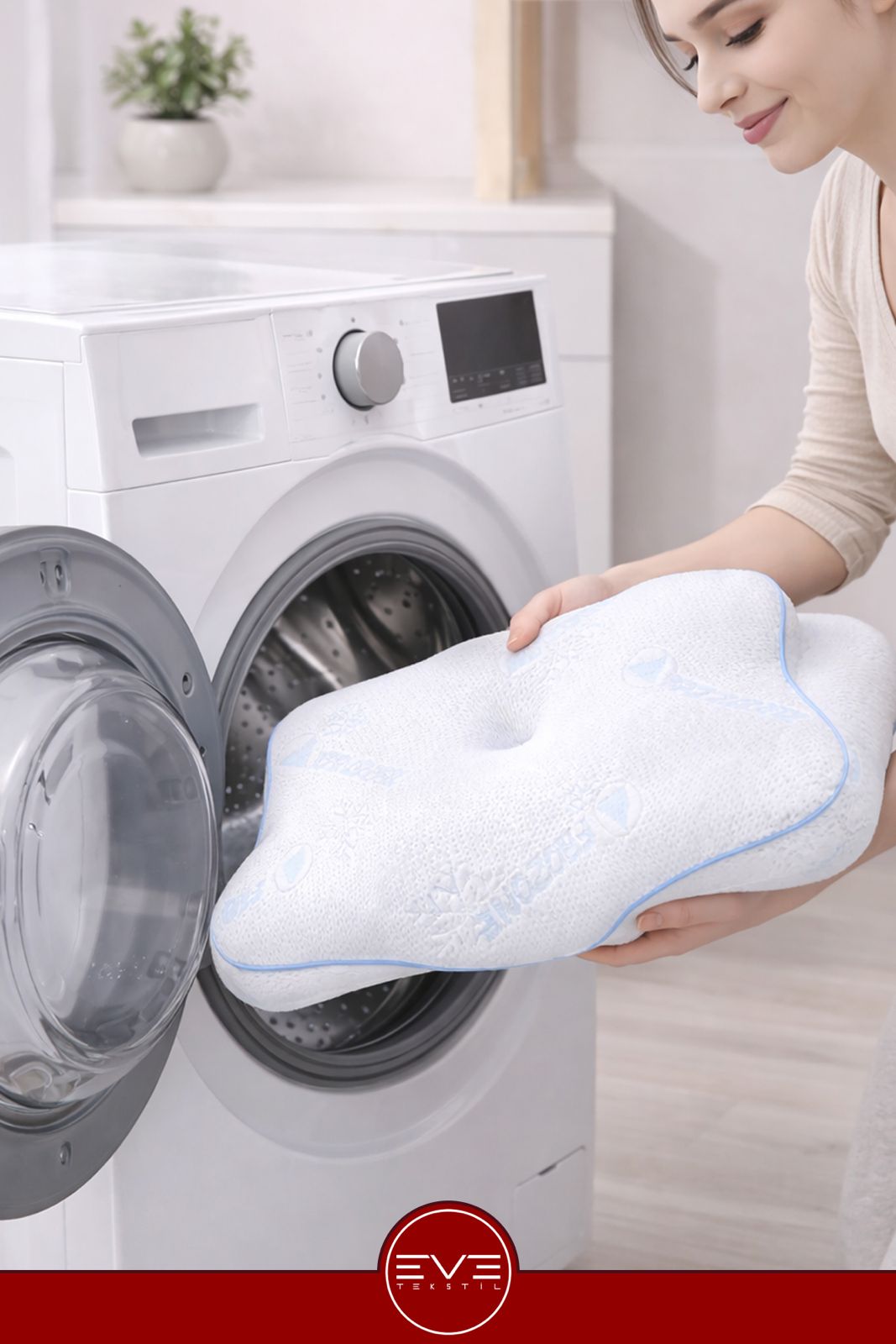 Frozone Soğuk Kumaş Yüz Üstü Yatma Yastığı | Ortopedik Visco, Terletmeyen Ergonomik Uyku Yastığı