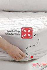 Kapitone Fitted Yatak Koruyucu Alez Tek Ve Çift Kişilik Kapitoneli Microfiber Yatak Alezi
