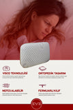 Boyun Destekli Terleme Önleyici Gelato Serisi Fermuarlı Ortopedik Visco YastıkKılıflı Antialerjik Ortopedik Visco Yastık 40x65 Cm