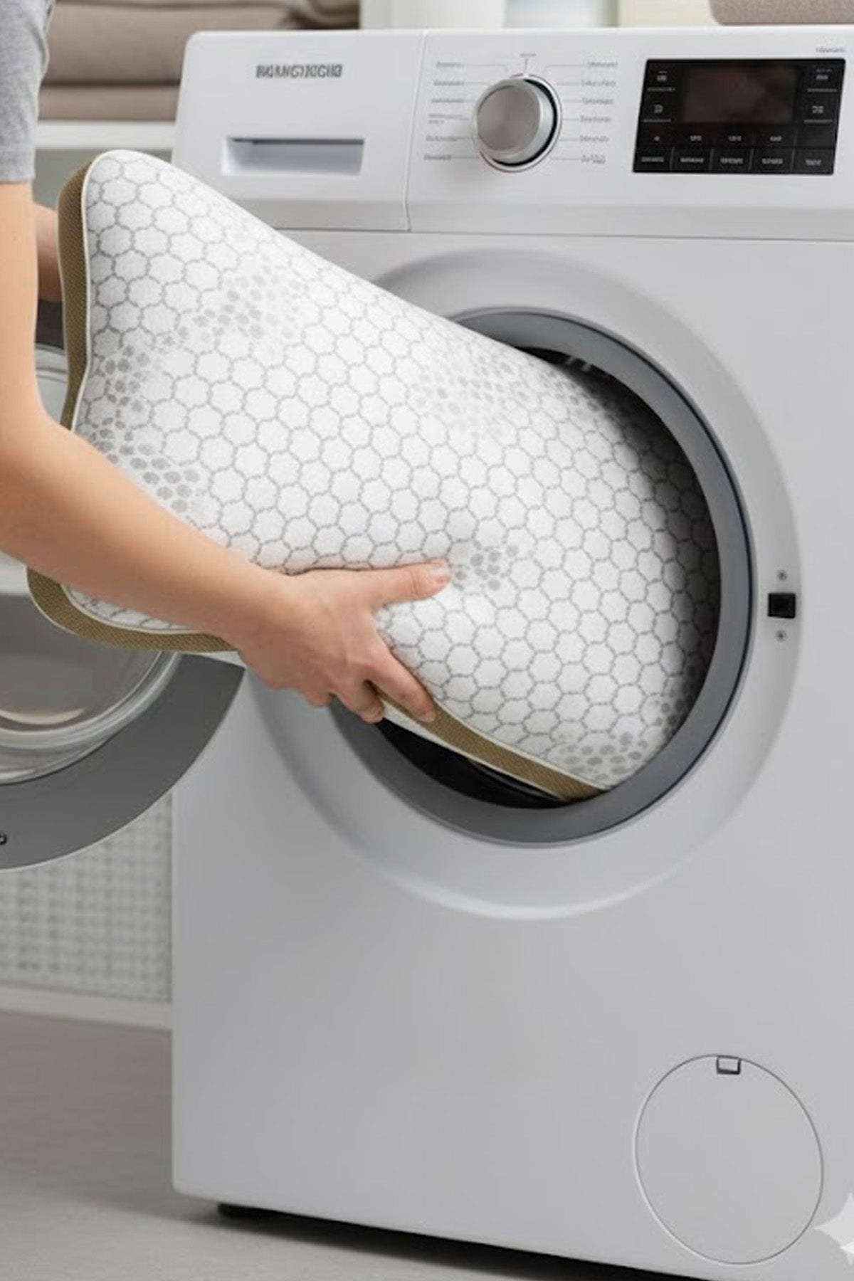 Boyun Destekli Terleme Önleyici Gelato Serisi Fermuarlı Ortopedik Visco YastıkKılıflı Antialerjik Ortopedik Visco Yastık 40x65 Cm