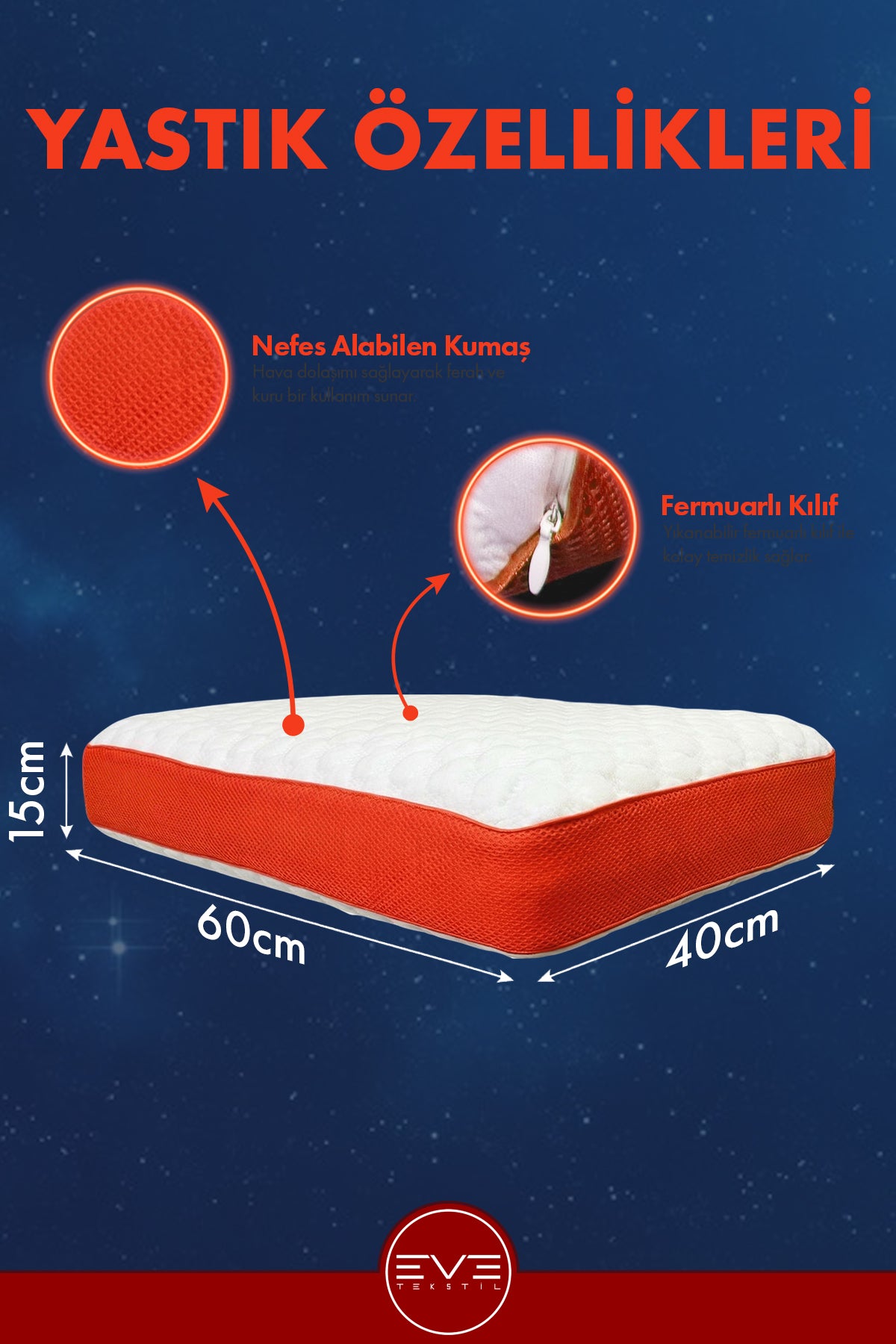 MARS UZAY SERİSİ SERT VİSCO YASTIK