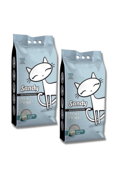 Marsilya Sabunu Ekstra Topaklanan Sodyum Bentonit Kedi Kumu 10 Kg X 2 Adet