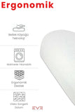 Mega Boy Ortopetik Visco Yastık Boyun Destekli & Bel Ağrısı İçin Hipoalerjik 60x40 Cm Visco Yastık