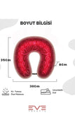Ortopedik Seyahat Yastığı Visco Boyun Destekli Seyahat Yastığı Hipoalerjik Love Desenli