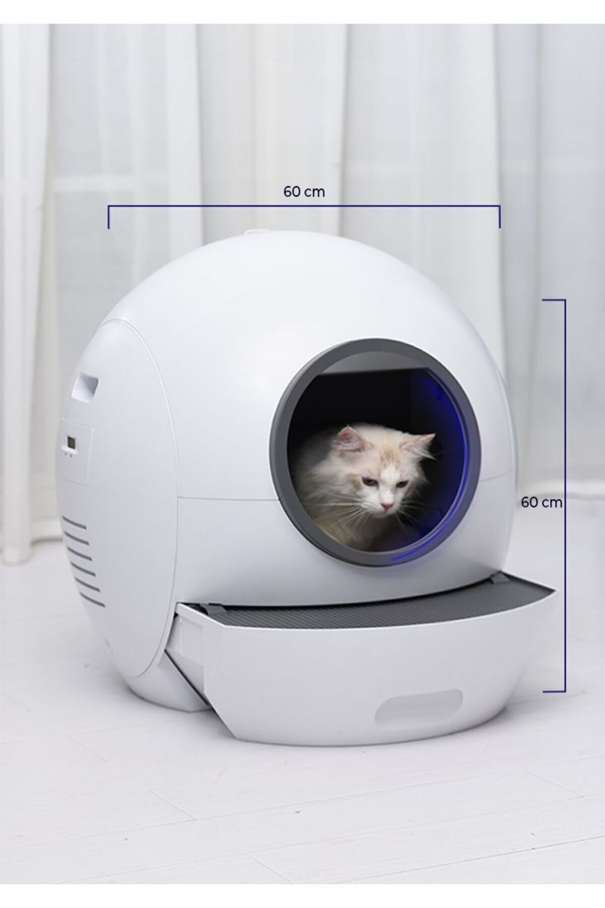 Smart Pro Akıllı Otomatik Kedi Tuvaleti | Kendini Temizleyen Sistem • Uygulama Kontrollü • UV Sterilizasyon • Koku ve Bakteri Önleyici